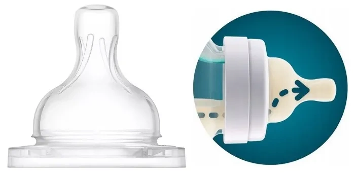 PHILIPS AVENT Anti-colic - antykolkowy smoczek do butelki 2 szt. | 6 m+