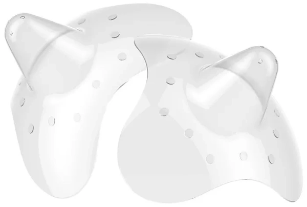 BABYONO Natural Nursing - silikonowe osłonki na piersi w etui | S