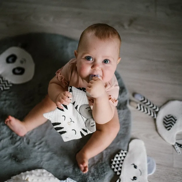 BABYONO Blink&Smile - przytulanka szeleścik | Kitty