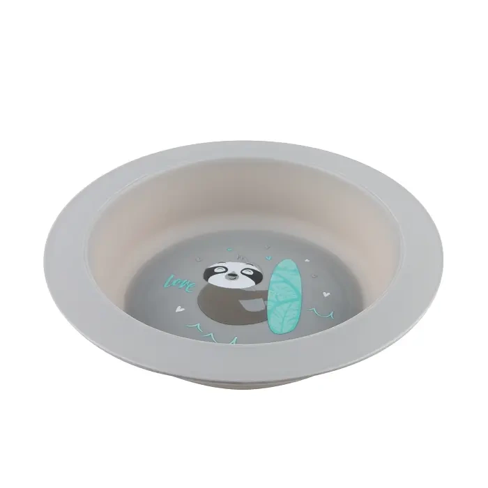 CANPOL BABIES - zestaw naczyń 2elem. EXOTIC ANIMALS | szary