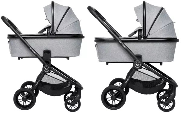 MUUVO Quick Basic - wózek wielofunkcyjny z gondolą XL, zestaw 2w1 | Onyx Black