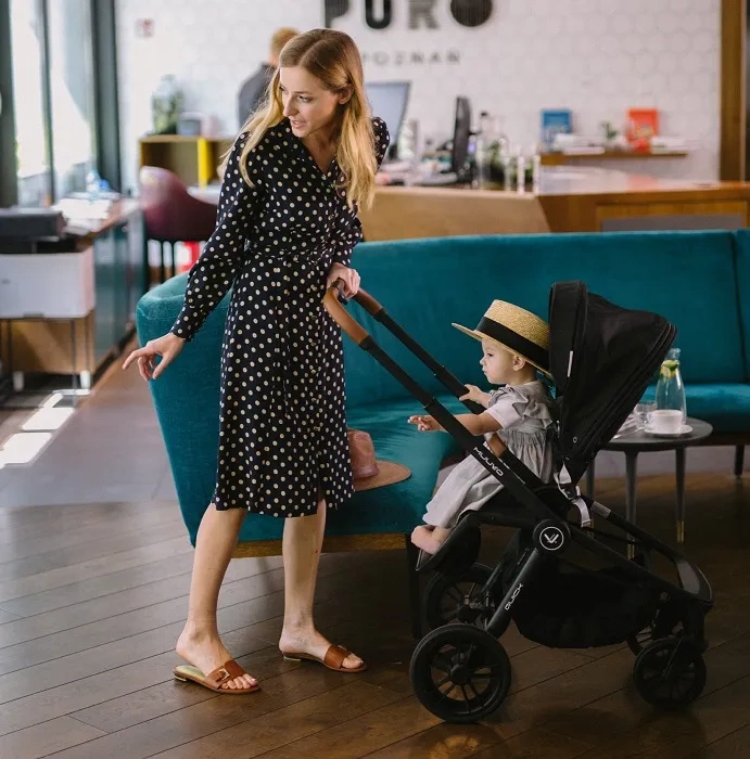 MUUVO Quick - wózek wielofunkcyjny, zestaw 2w1 z gondolą Quick 2.0 standard | Rocky Grey (+ ADAPTERY)