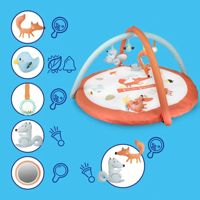 CANPOL BABIES - mata edukacyjna z pałąkami | FOX