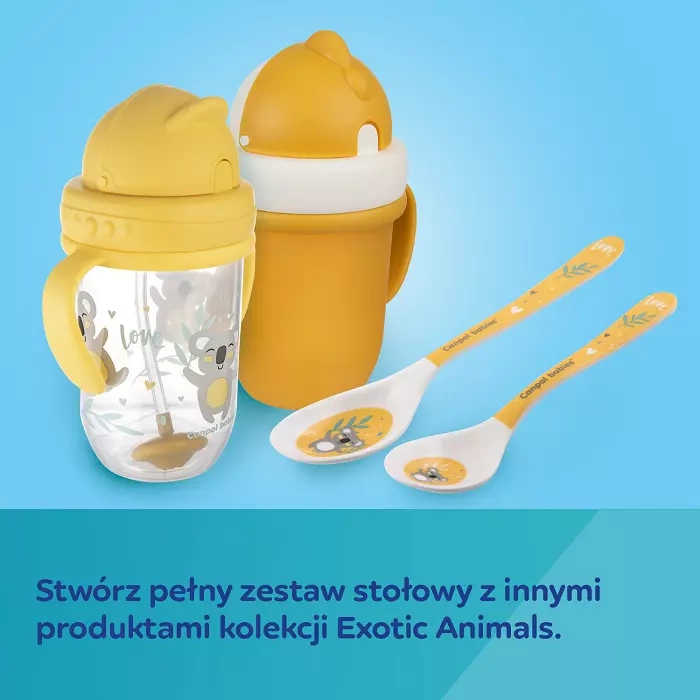 CANPOL BABIES - miska z przyssawką z melaminy 270ml EXOTIC ANIMALS | LAMA