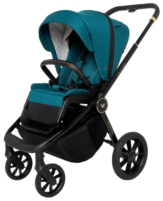 MUUVO Quick SE 2 - wózek wielofunkcyjny, zestaw 2w1 z gondolą Quick 3.0 | Paradise Gold + Iron Graphite (+ ADAPTERY)