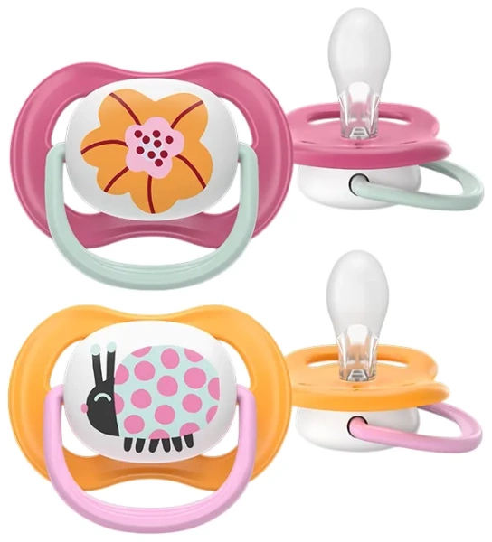 PHILIPS AVENT Ultra Air Happy - smoczek ortodontyczny 2 szt. | 6-18 m