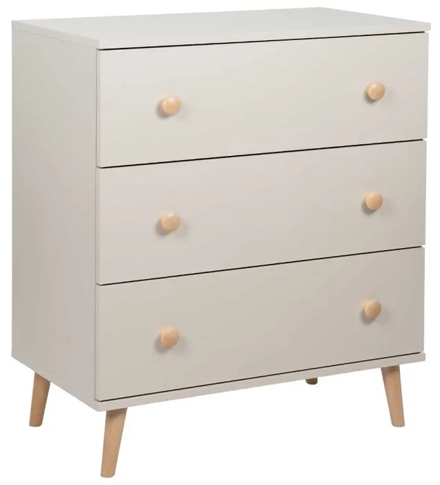 YOONCO - łóżeczko Iwi + komoda + przewijak miękki Owieczka | Beż