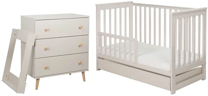 yoonco iwi łóżeczko dla niemowlaka i komoda do przewijania