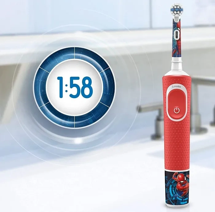ORAL-B D100 Kids - elektryczna szczoteczka do zębów dla dzieci 3+ | Spider-Man