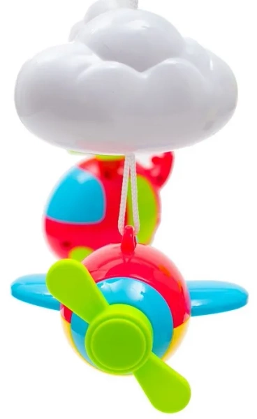 BABY MIX - karuzela do łóżeczka z pozytywką, projektorem i pilotem | Niebieska