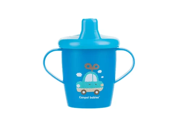 CANPOL BABIES - kubek niekapek twardy 250 ml | TOYS niebieski