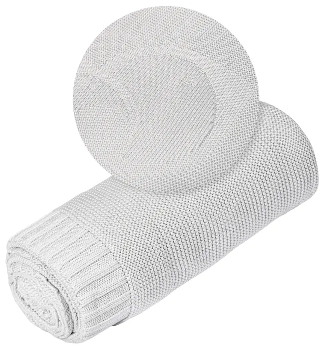 YOONCO Ptaszek - kocyk bambusowy 80x100 cm | Szary