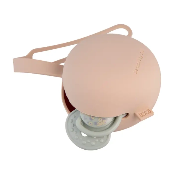 LOVI - silikonowe etui na smoczek | Nude