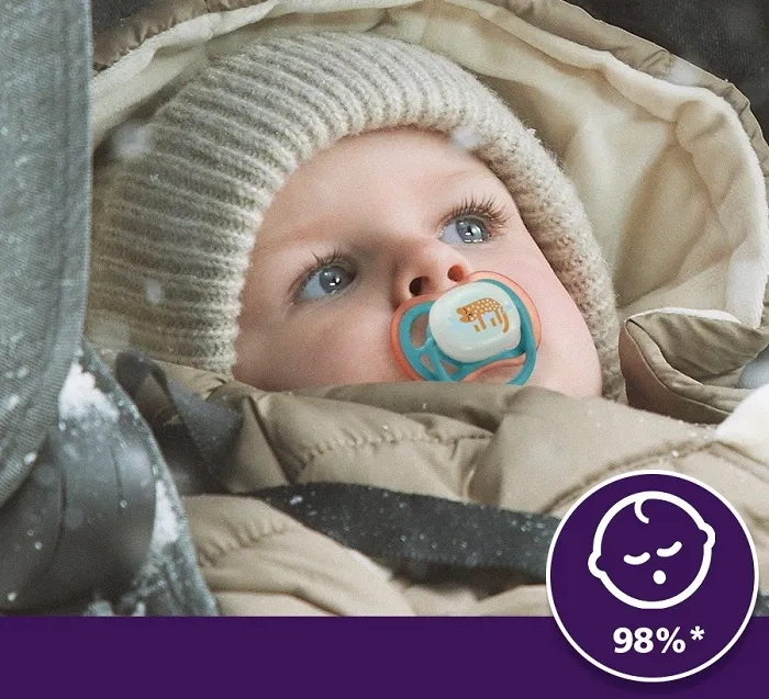 PHILIPS AVENT Ultra Air Nighttime - smoczek ortodontyczny 2 szt. | 18 m+