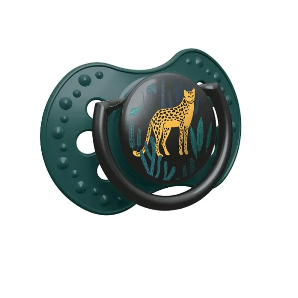 LOVI - smoczek silikonowy dynamiczny  JUNGLE BOY 2 szt. | 18 m+