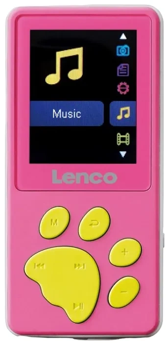 LENCO XEMIO-560PK - odtwarzacz MP3/MP4 z pamięcią 8GB | Różowy