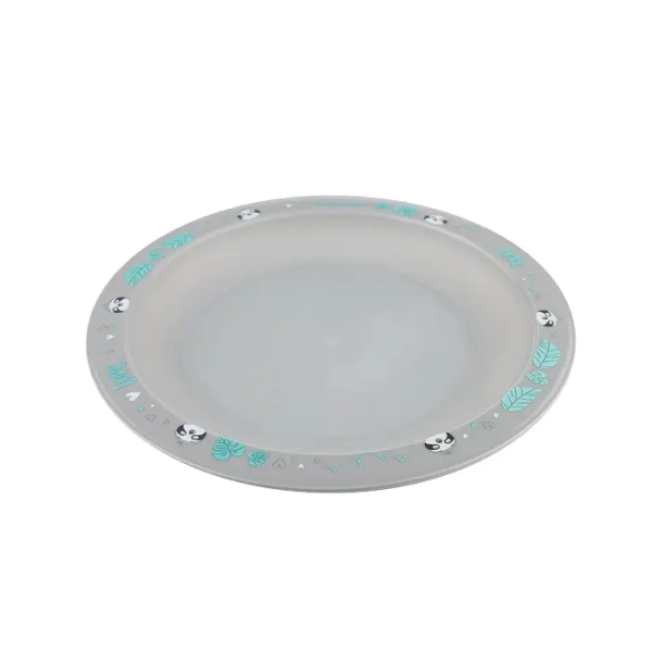 CANPOL BABIES - zestaw naczyń 2elem. EXOTIC ANIMALS | szary