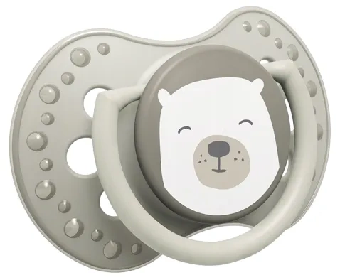 LOVI - 2 x smoczek silikonowy dynamiczny 0-6 m | Buddy Bear