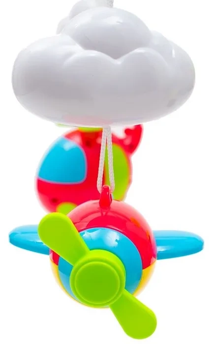 BABY MIX - karuzela do łóżeczka z pozytywką, projektorem i pilotem | Niebieska