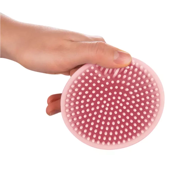 CANPOL BABIES - myjka silikonowa do kąpieli | różowa