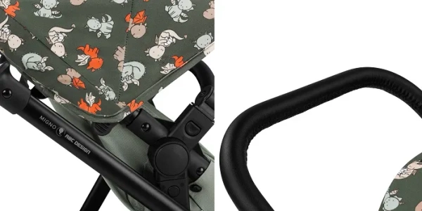 ABC DESIGN Migno - wózek dla lalek 2w1 (spacerówka + gondola) | Dragon