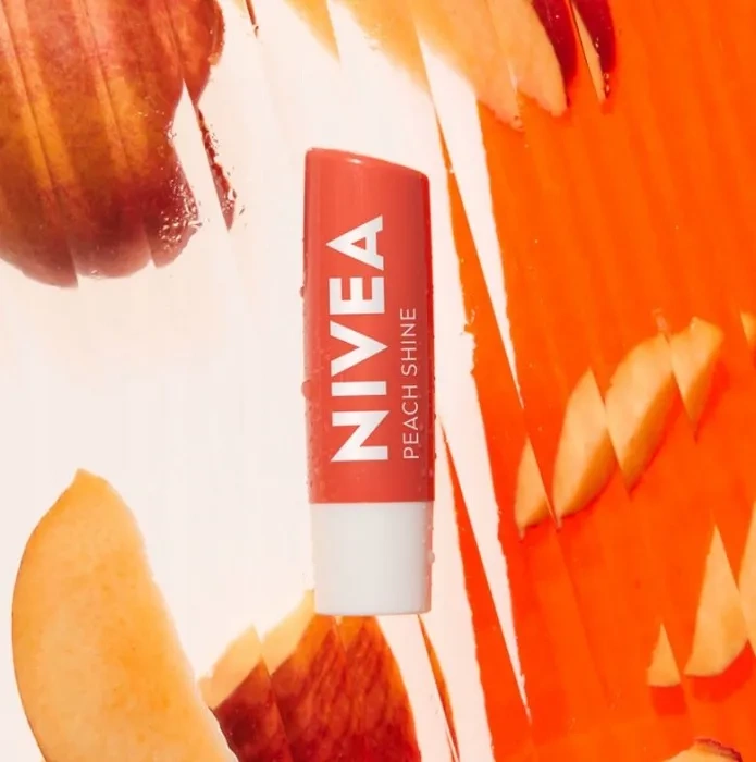 nivea pomadka shine delikatny kolor