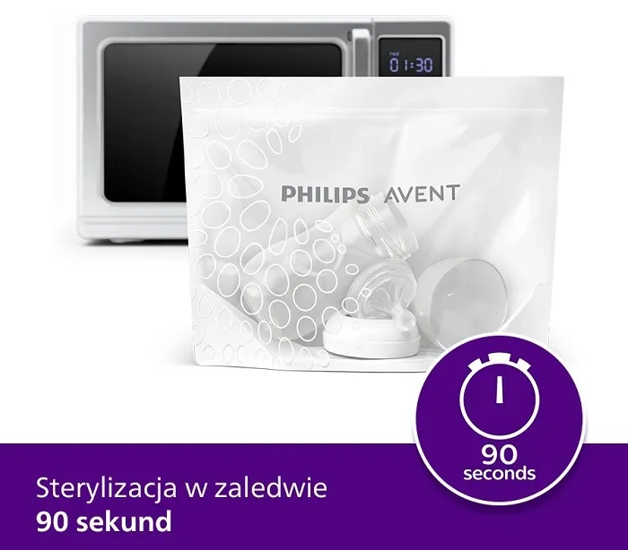 PHILIPS AVENT - woreczki do sterylizacji w kuchence mikrofalowej 5 szt.