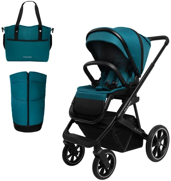 MUUVO Slick 2.0 - wózek spacerowy | Tropical Green