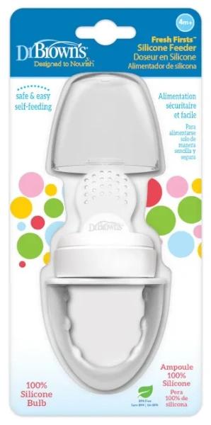 DR BROWN'S - silikonowy gryzak do podawania pokarmu | Szary