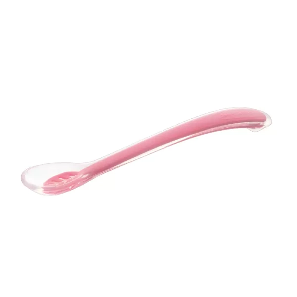 CANPOL BABIES - silikonowa łyżeczka 4m+ | różowa
