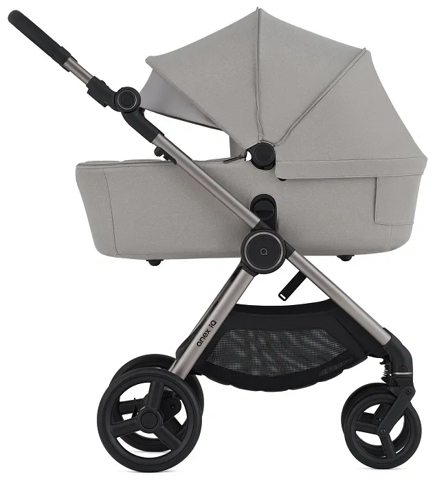 ANEX IQ Premium - wózek wielofunkcyjny, zestaw 3w1 z buggy | Silve