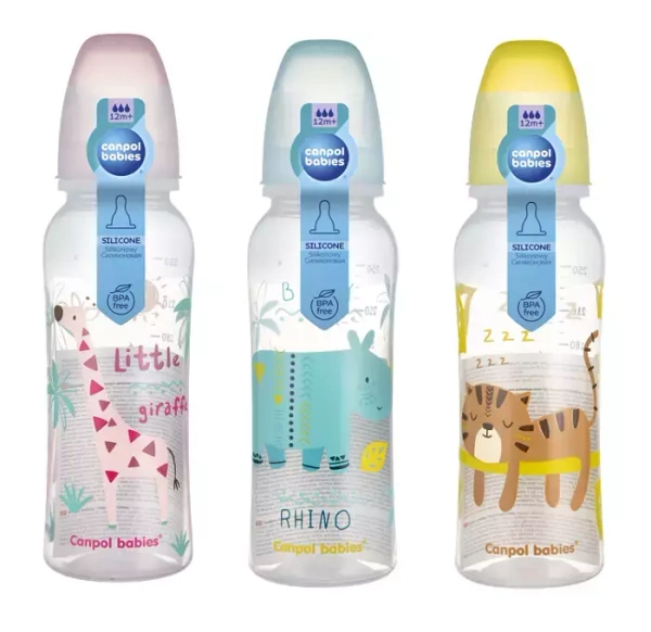 CANPOL BABIES - butelka wąska 250 ml | AFRICA 