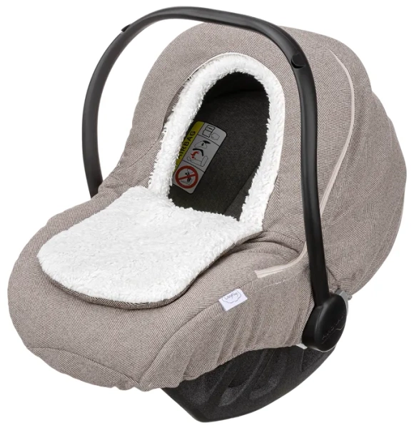 COZYWAY - pokrowiec na fotelik dla niemowlaka | Chocolate