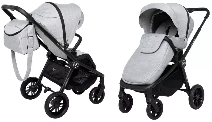 MUUVO Quick 2023 - wózek wielofunkcyjny z gondolą XL, zestaw 2w1 | Carbon Graphite (+ ADAPTERY)