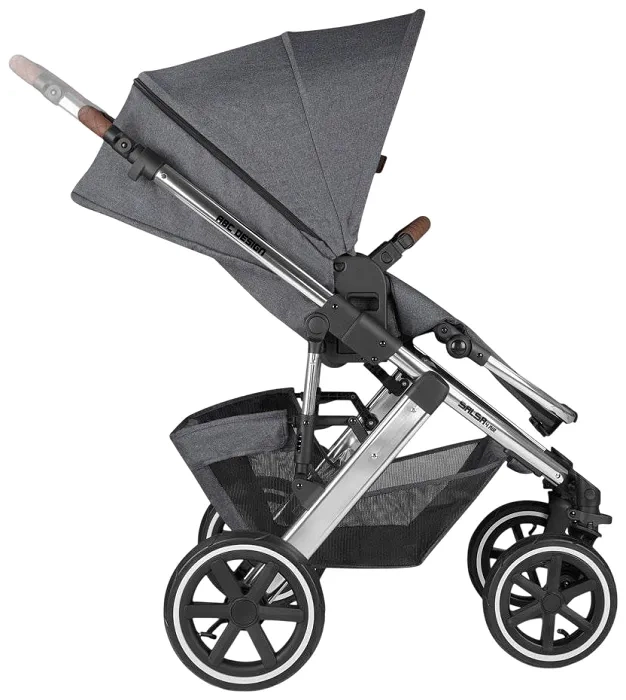 ABC DESIGN Salsa 4 Air - wózek wielofunkcyjny, zestaw 2w1 + okrycie na nóżki | Asphalt