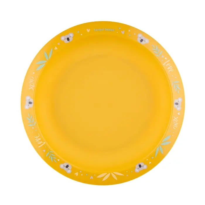 CANPOL BABIES - zestaw naczyń 2elem. EXOTIC ANIMALS | żółty