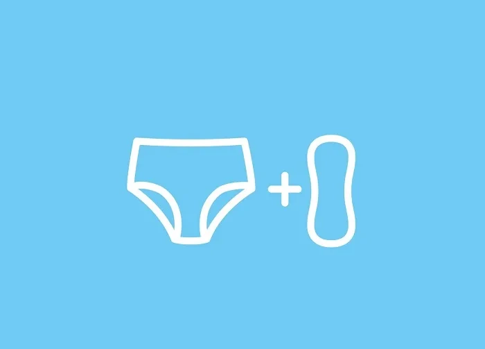 CANPOL BABIES - ultrachłonne jednorazowe majtki poporodowe 2w1 z podkładem 5 szt. | S/M