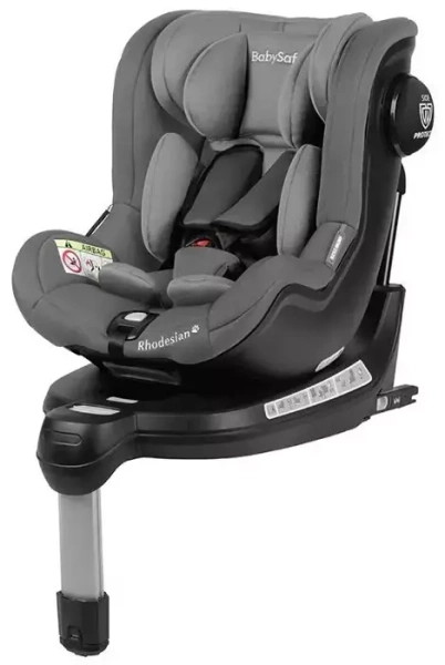 BABYSAFE Rhodesian - obrotowy fotelik samochodowy RWF FWF 0-18 kg | Grey