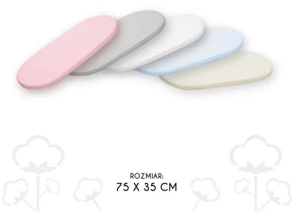 YOONCO - bambusowe prześcieradło do wózka 75 x 35 cm | Niebieskie