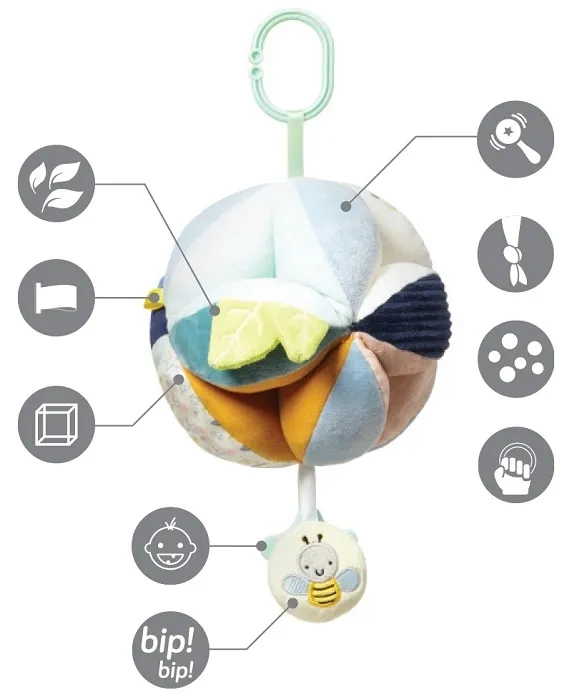 BABYONO Woodland - edukacyjna zawieszka do wózka