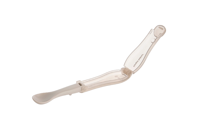 CANPOL BABIES - składana łyżeczka turystyczna dla dzieci | szara