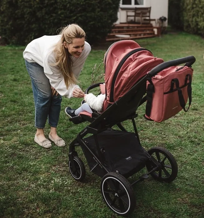 MUUVO Slick 2.0 - wózek wielofunkcyjny, zestaw 2w1 | Pure Pink (+ ADAPTERY)