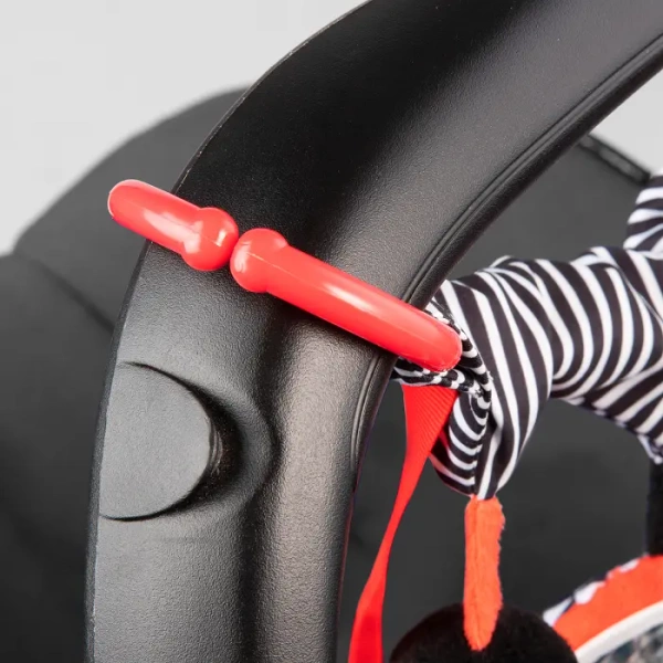 CANPOL BABIES - zawieszka do wózka/fotelika SENSORY TOYS | czerwona