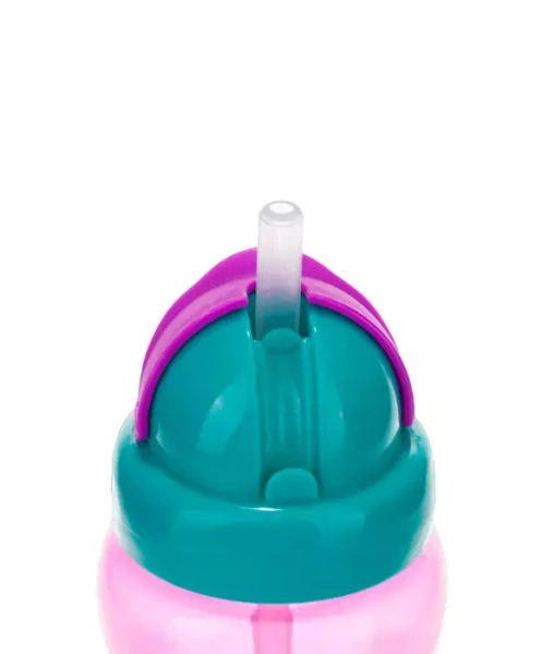 CANPOL BABIES - bidon ze składaną rurką silikonową 270ml | Różowy