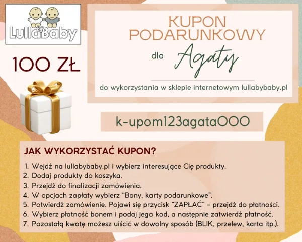 KUPON PODARUNKOWY 100 ZŁ - bon do sklepu internetowego na 100 zł