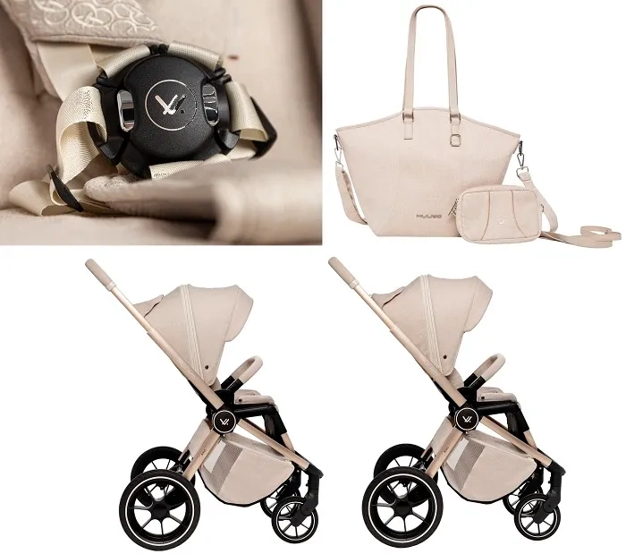 MUUVO Quick BOHO - wózek wielofunkcyjny, zestaw 2w1 | Beige