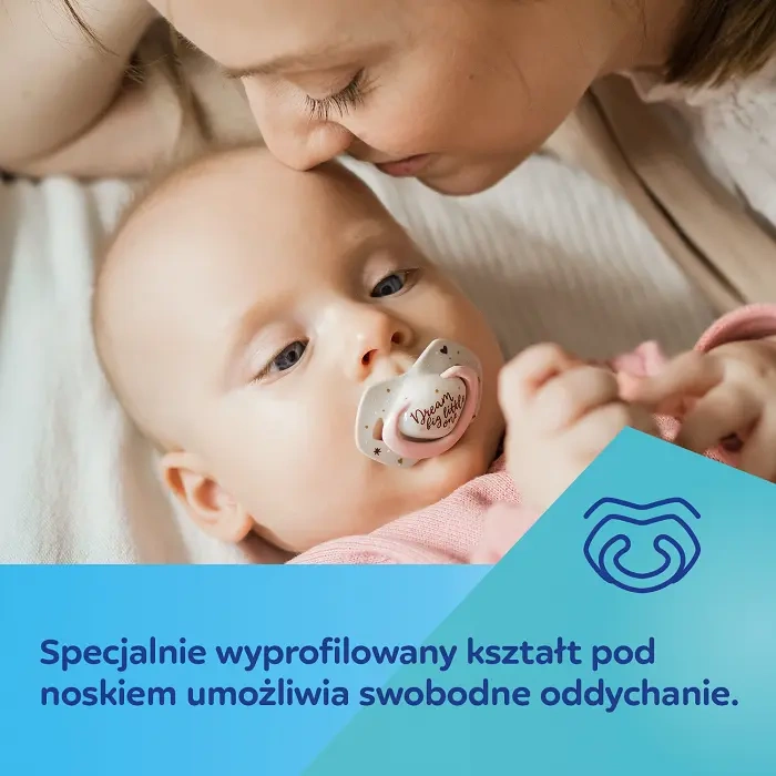 CANPOL BABIES - smoczek silikonowy 0-6m symetryczny świecący w ciemności | SLEEPY KOALA Girl 2szt.