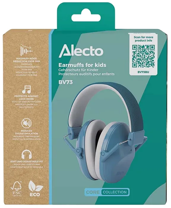 ALECTO BV73BU - słuchawki wygłuszające dla dzieci od 5. roku życia | Niebieskie