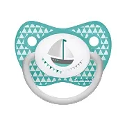 CANPOL BABIES - smoczek uspokajający silikonowy 0-6m anatomiczny LET'S CELEBRATE | niebieski 1szt.