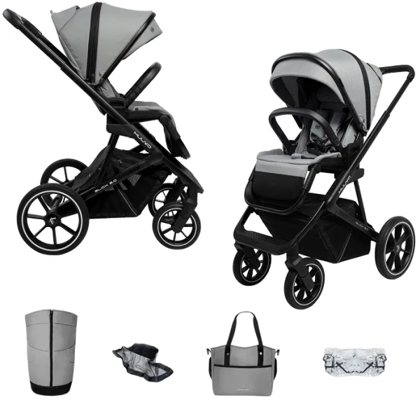 MUUVO Slick 2.0 - wózek spacerowy | Light Grey